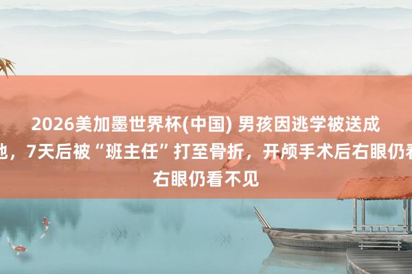 2026美加墨世界杯(中国) 男孩因逃学被送成长基地，7天后被“班主任”打至骨折，开颅手术后右眼仍看不见