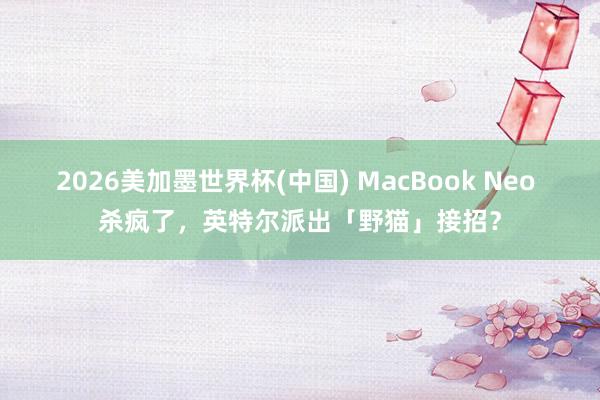 2026美加墨世界杯(中国) MacBook Neo 杀疯了，英特尔派出「野猫」接招？