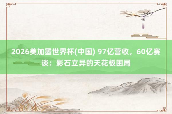 2026美加墨世界杯(中国) 97亿营收，60亿赛谈：影石立异的天花板困局