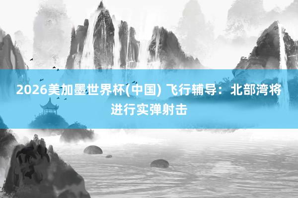2026美加墨世界杯(中国) 飞行辅导：北部湾将进行实弹射击