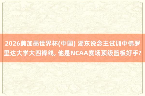 2026美加墨世界杯(中国) 湖东说念主试训中佛罗里达大学大四锋线， 他是NCAA赛场顶级篮板好手?