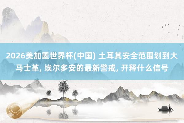 2026美加墨世界杯(中国) 土耳其安全范围划到大马士革, 埃尔多安的最新警戒, 开释什么信号