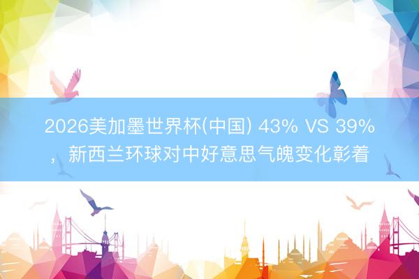 2026美加墨世界杯(中国) 43% VS 39%，新西兰环球对中好意思气魄变化彰着